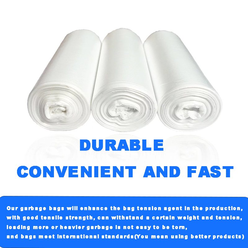 6-10 Gallon Trash Bags | 5000 Count Bulk | Clear Multi-Use Garbage Bags