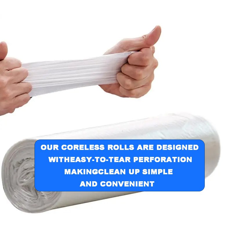 6-10 Gallon Trash Bags | 5000 Count Bulk | Clear Multi-Use Garbage Bags
