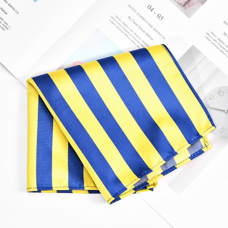 OEM Wholesale Male Handkerchief High Quality Polyester Silk Pocket Square For Men