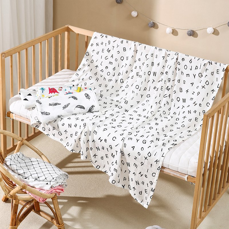 competitive price wrap 100% cotton 100% bamboo receiving organic cotton baby muslin swaddle blankets