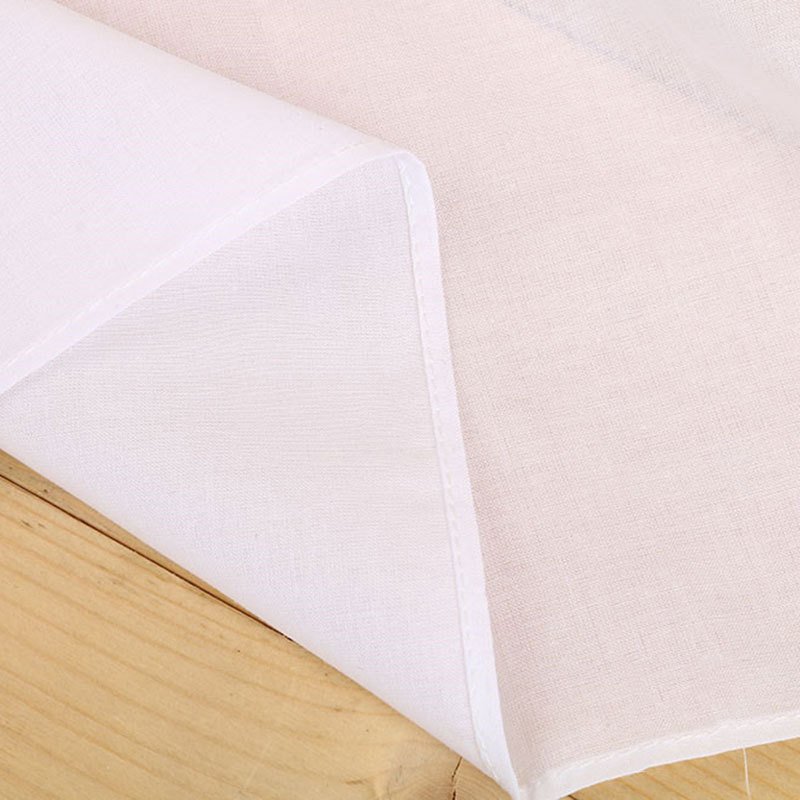 35cm combed 100% cotton Small handkerchief Blank White Square Bandanas for DIY Tie dyed print Sublimation Digital Printing
