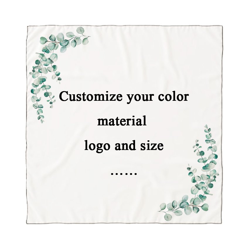 Factory cheap solid color cotton turban plain turban handkerchief multifunctional headband
