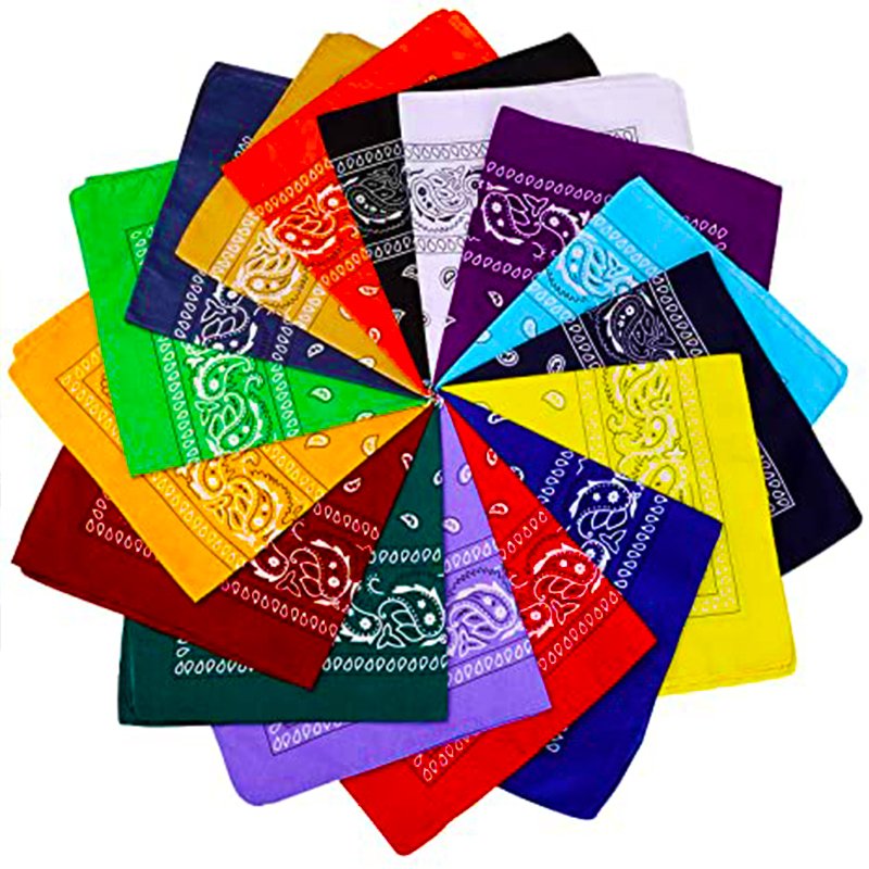 Factory cheap solid color cotton turban plain turban handkerchief multifunctional headband