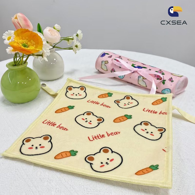 High Quality hand towel Custom Logo Different Shape Picnic towels or table towels