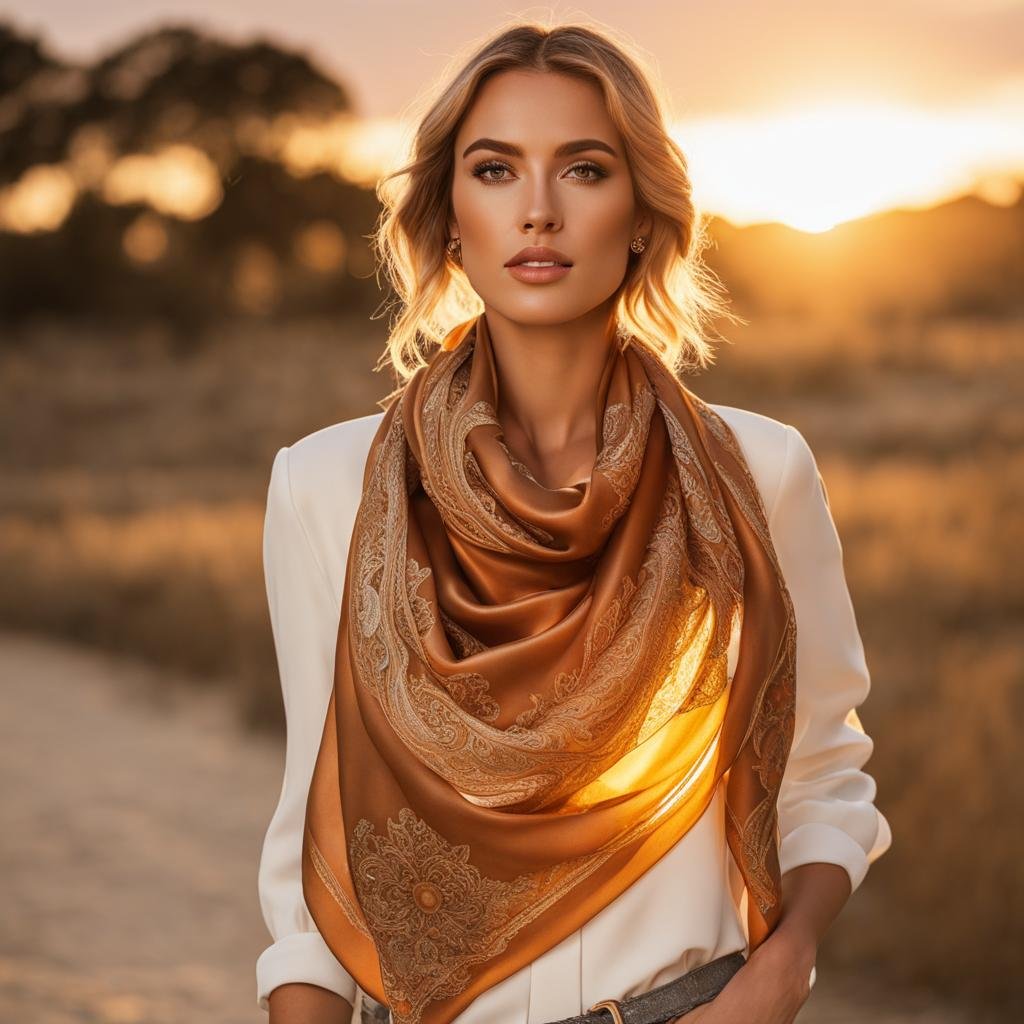 Wholesale Custom Design Luxury Fashion Brand Printed Silk Scarf Handmade Cotton Shawl Women Women's Logo Printed Silk Hijab