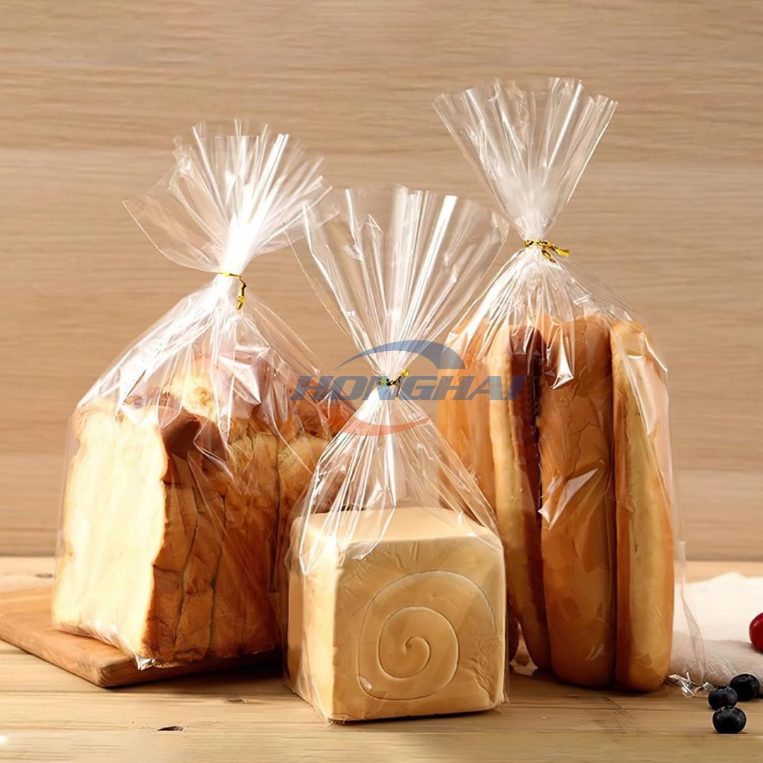 ead Bags with Ties, ,Adjustable Reusable Plastic Bread Bags, Bread Loaf Bags for Home Bakers and Bakery Owners