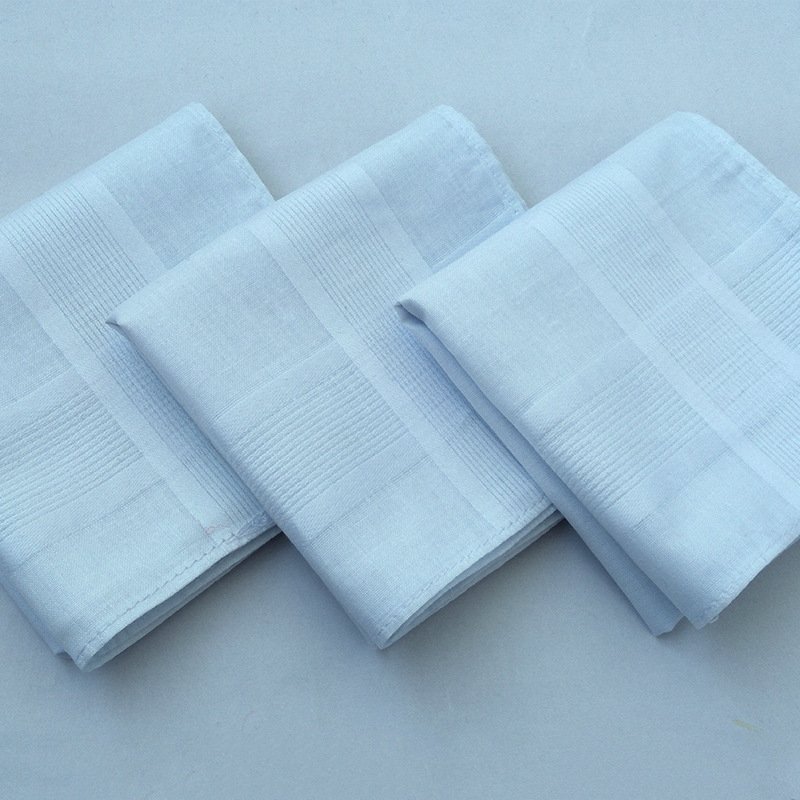 plaid striped 100% cotton handkerchief for daily