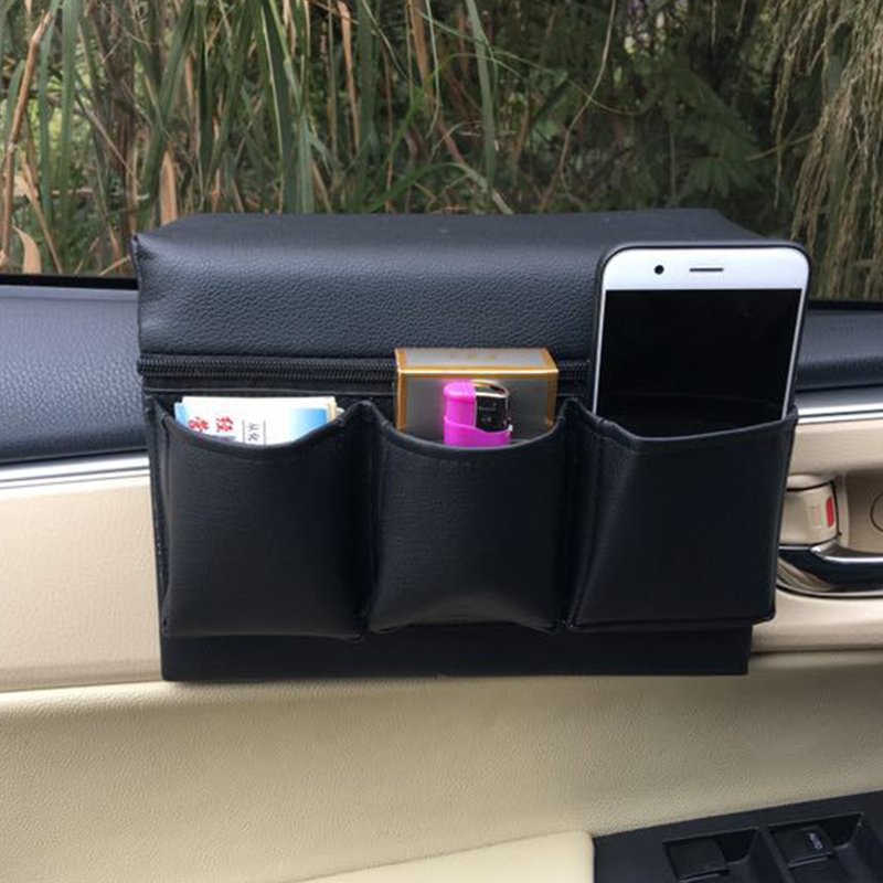 Universal Extender Center Console Elbow Cushion Window Pocket Cigarette Holder Phone Holder Storage Organizer Car Armrest Box
