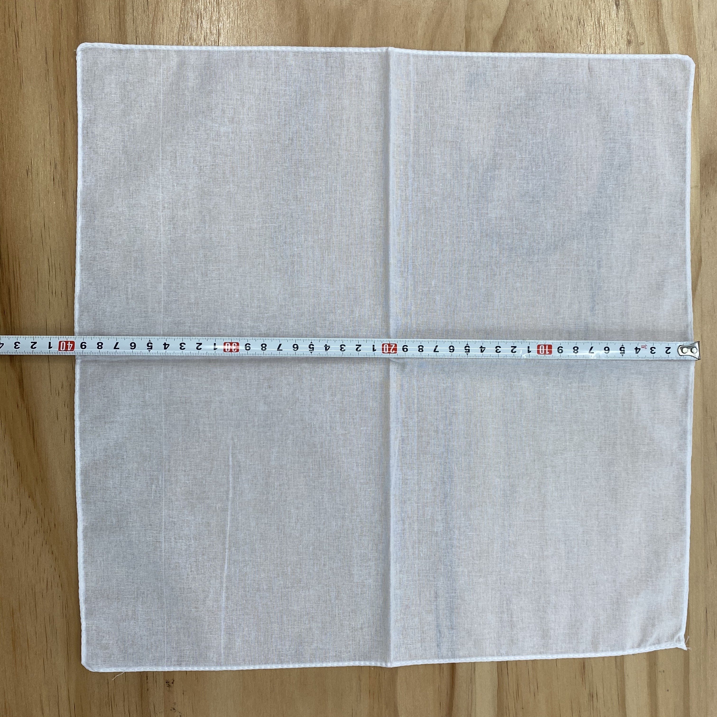 FUBU Squares Custom Logo Printed 40 cm Cotton White Handkerchief Ready to Ship Pocket Squares handkerchief Solid