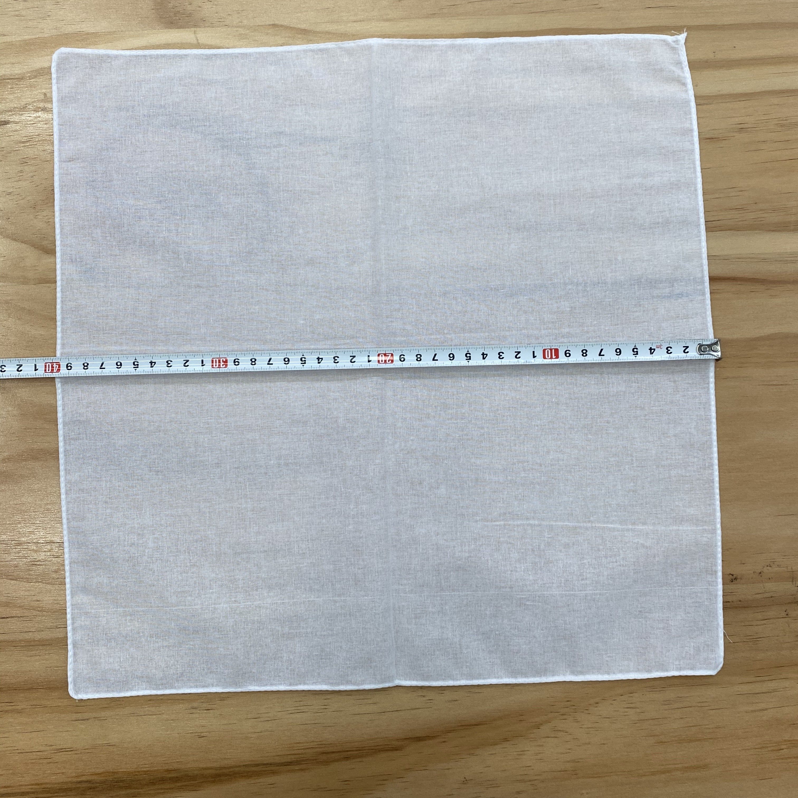 FUBU Squares Custom Logo Printed 40 cm Cotton White Handkerchief Ready to Ship Pocket Squares handkerchief Solid