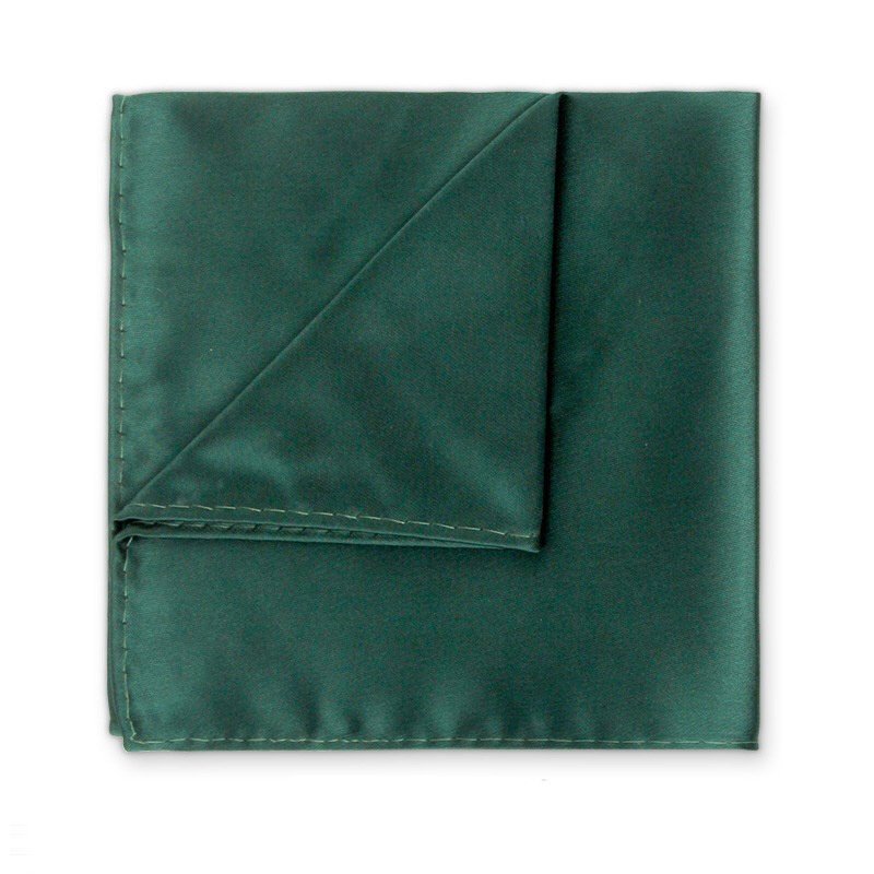 Cost price crazy selling cheap plain dyed satin pocket squares solid business color white handkerchief