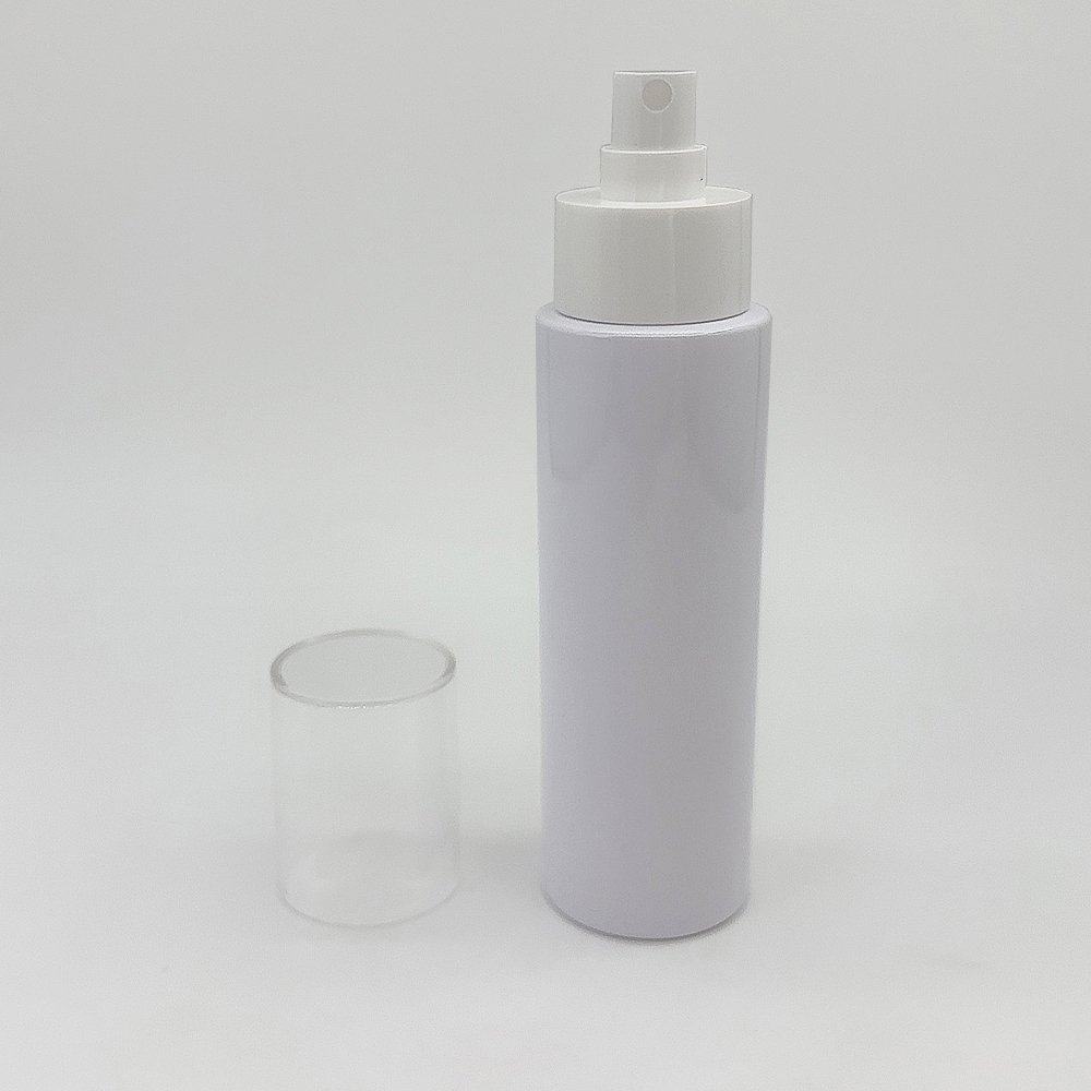 120ml-150ml White Flat Shoulder Pure Lotion Dispenser bottle Clear scrub spray bottle