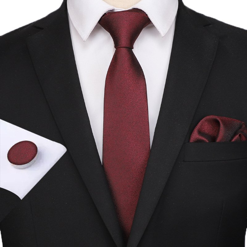 FB1000 New Design Men's Tie Handkerchief Cufflinks Set