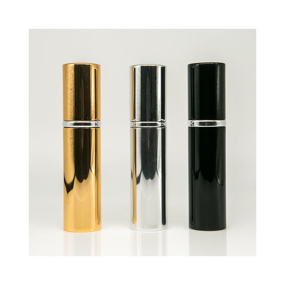 Factory wholesale 10ml perfume bottle aluminum travel portable perfume spray bottle sub-bottom glass liner lotion spray bottle