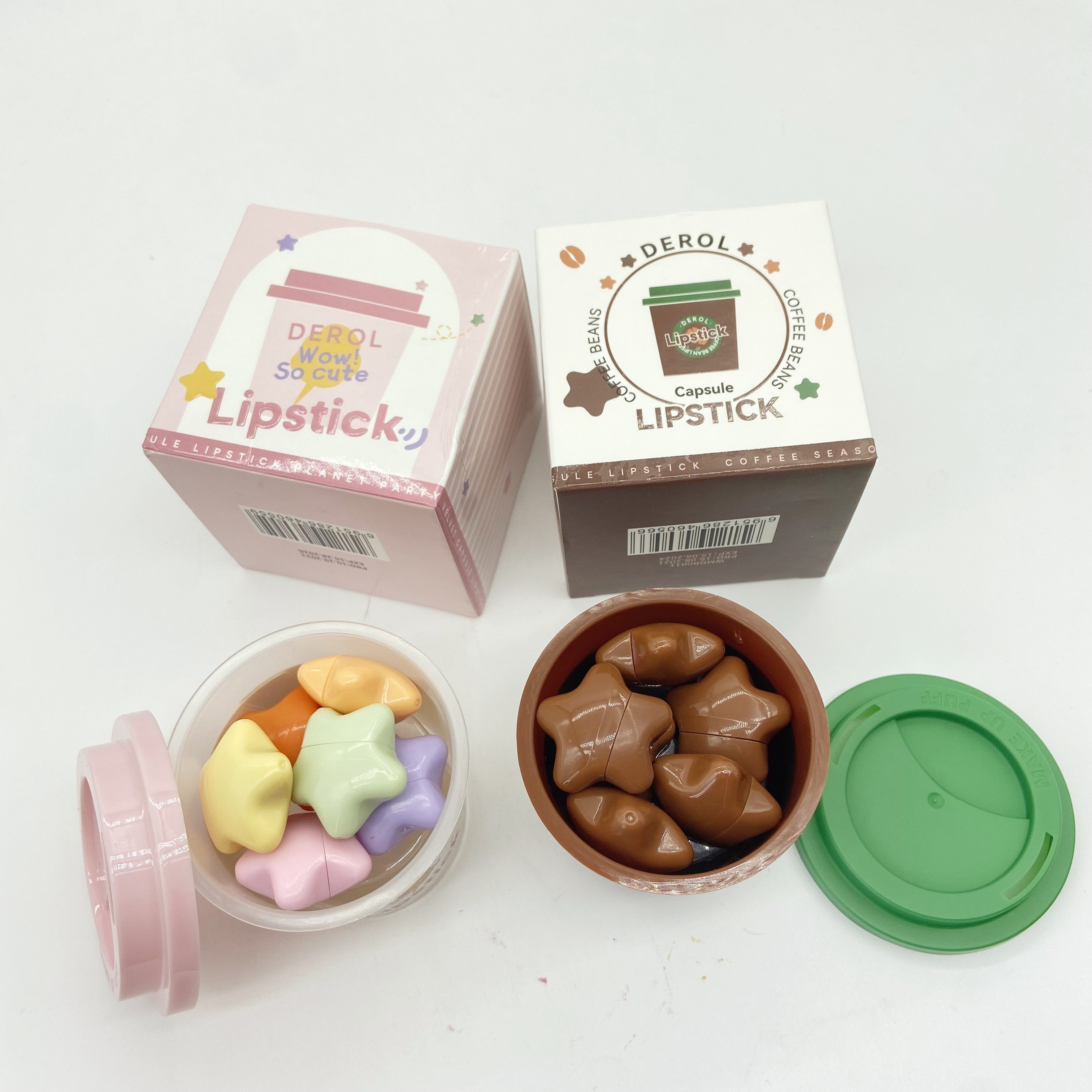 Cute Custom Capsule Pink Lip Gloss Tube Mini Small lipgloss tube liquid lipstick lip balm tube container