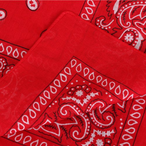Wholesale Soft Square Scarf Cowboy Headband Custom Print 100% Pure Cotton Paisley Bandana Handkerchief