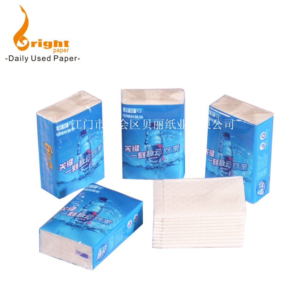 Customized advertising mini pocket pack paper handkerchief