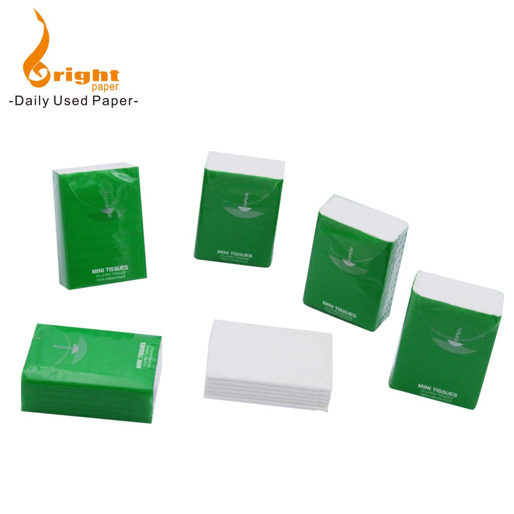 Customized advertising mini pocket pack paper handkerchief