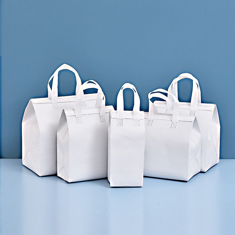 custom logo large size food shopping take away fresh bag