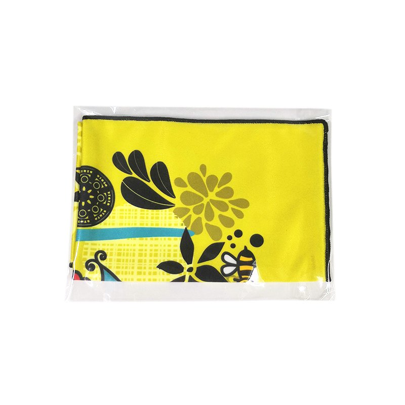 Custom Heat Transfer Printed Microfiber Handkerchief Pocket Cloth