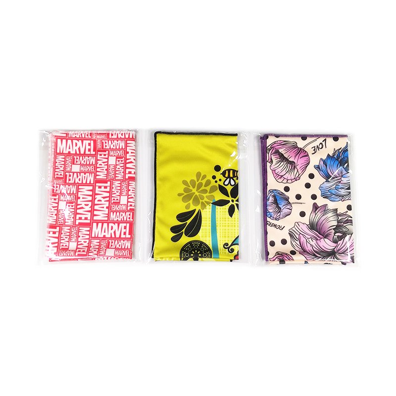 Custom Heat Transfer Printed Microfiber Handkerchief Pocket Cloth