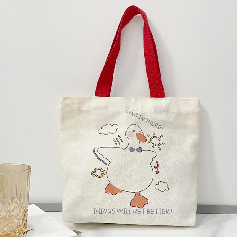 Wholesale high quality plain organic reusable fashionable custom design print cotton canvas tote bag shopping bag