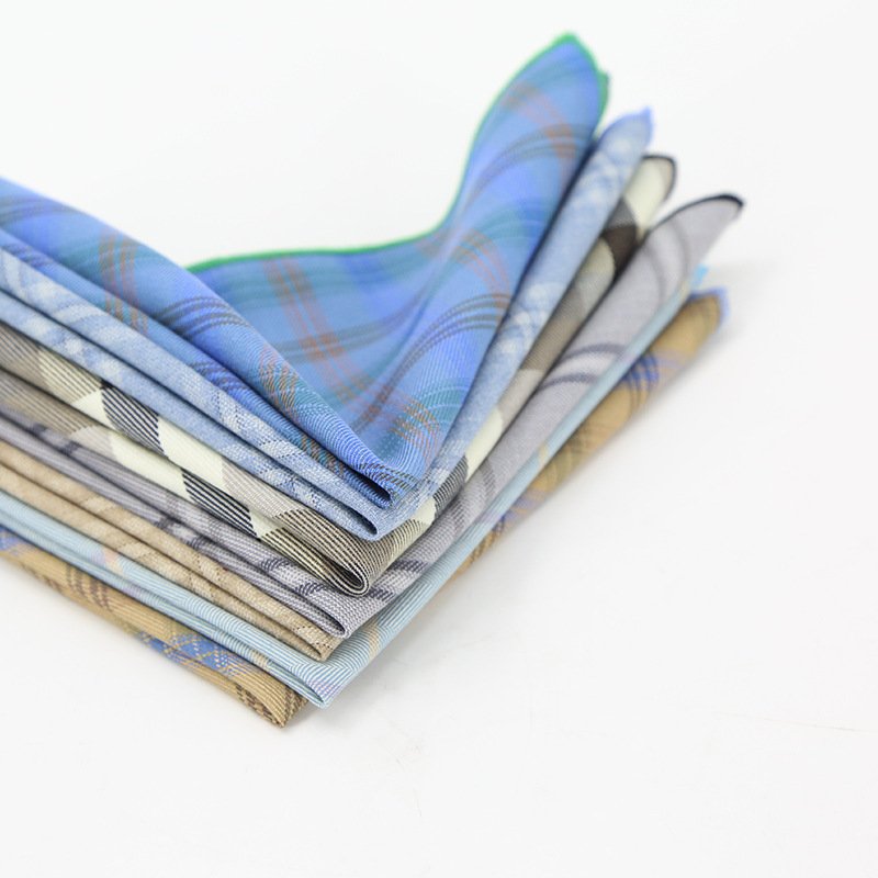 Wholesale High Quality fancy Flower Design Handkerchief in stock Cotton Men Pocket Square Handkerchief