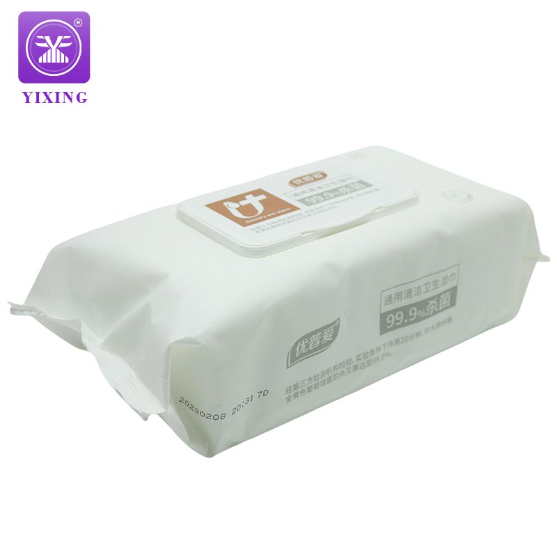 Wet tissue bag Eco-friendly packaging wipes logo printed on a wet tissue bag Suitable for children Waterproof seal