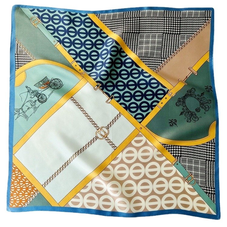 Silk Scarf Wholesale Oem Odm Cheap Custom Printed Satin Handkerchief Hangzhou for Women Adult Hand Made Digital Print Square