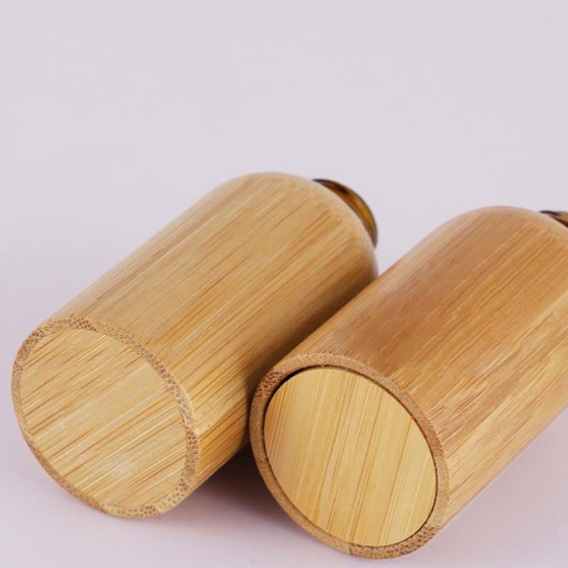 FTS 5ml 30ml Bambo Dropper Bottle Perfume Essential Oil Glass Bottle /Bamboo Shell Essential Oil Bottle Bamboo Dropper