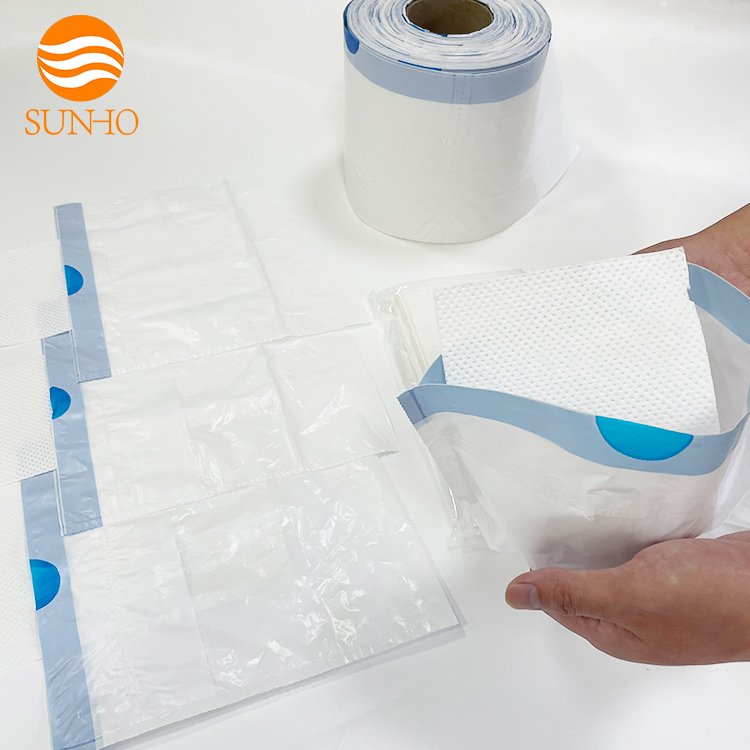 High Quality Custom Disposable White Car Motion Travel Nausea Medical Vomit Bags Air Sickness Bag With Drawstring