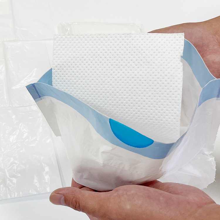 High Quality Custom Disposable White Car Motion Travel Nausea Medical Vomit Bags Air Sickness Bag With Drawstring