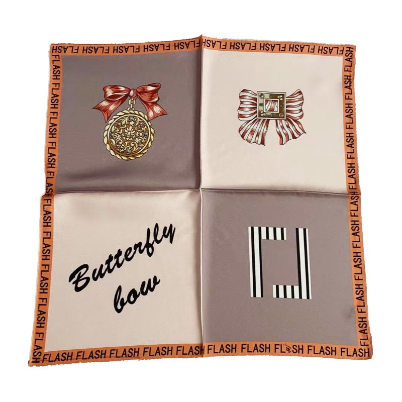 Wholesale Factory Direct Low MOQ Twill Silk Handkerchief Scarf For Women