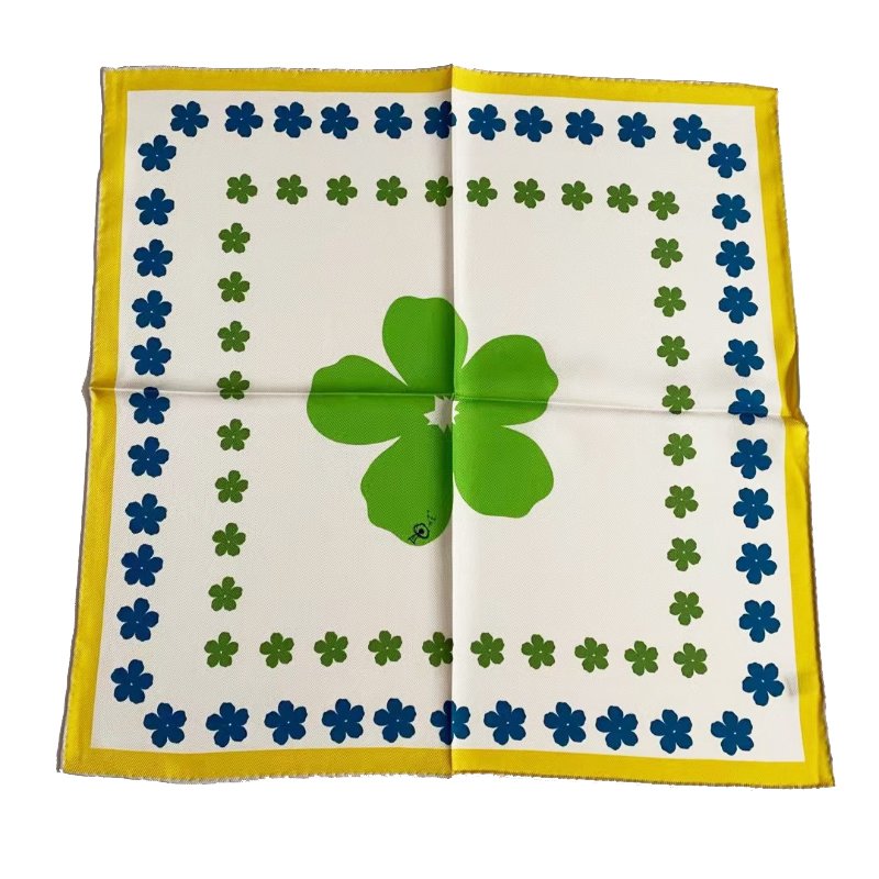 Wholesale Factory Direct Low MOQ Twill Silk Handkerchief Scarf For Women