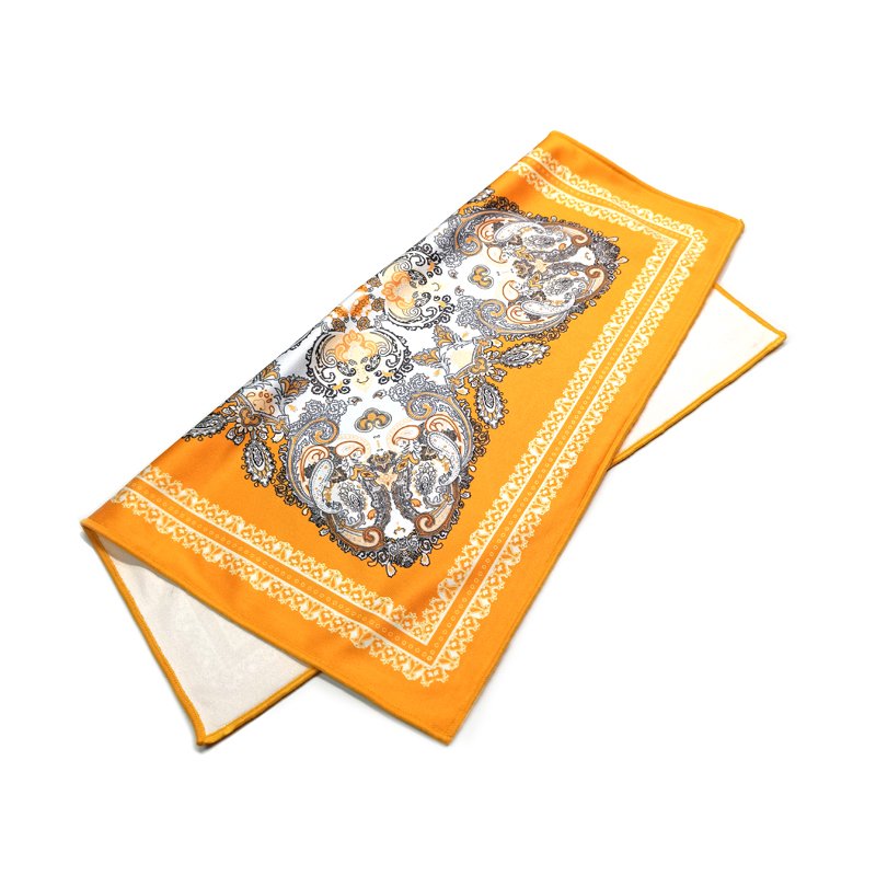 Men's pocket square microfiber bandana custom printed polyester handkerchief