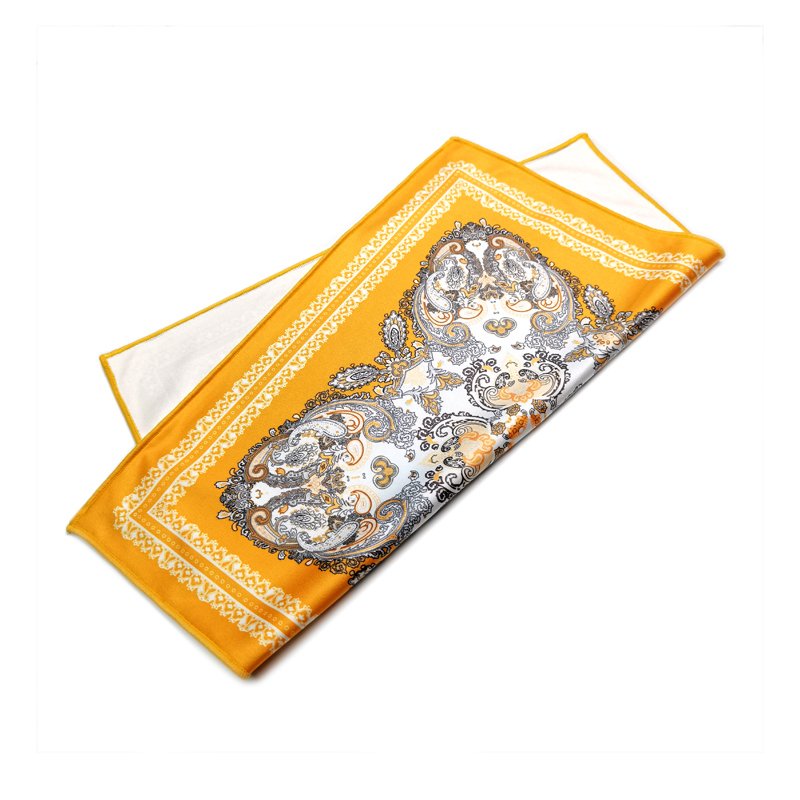 Men's pocket square microfiber bandana custom printed polyester handkerchief