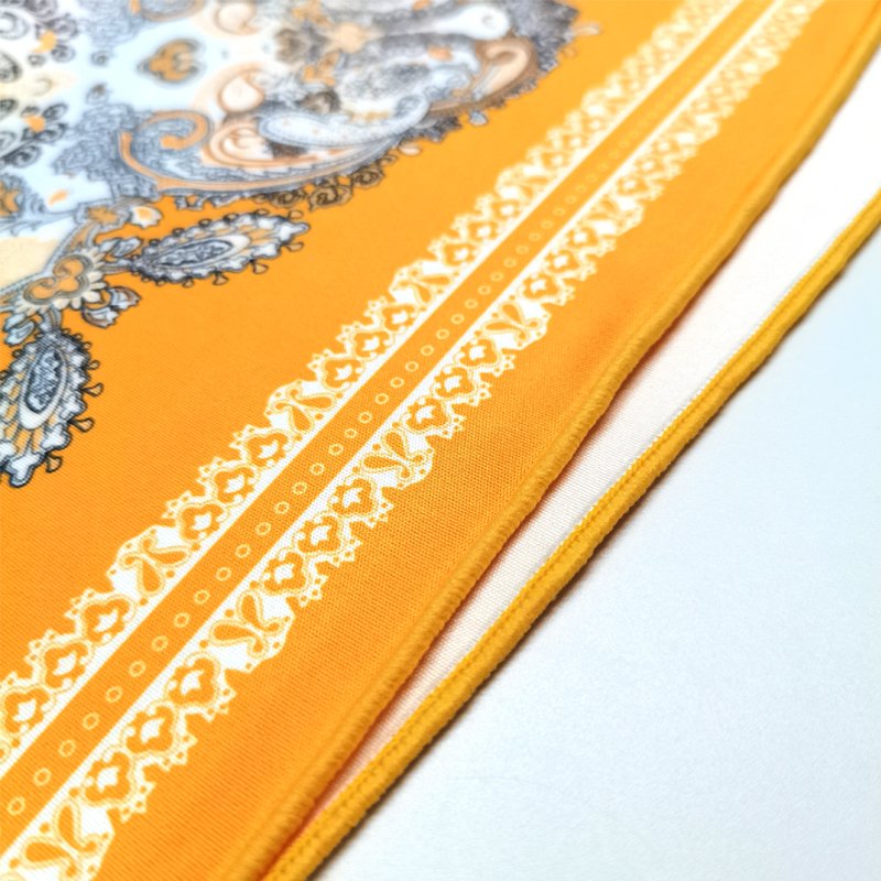 Men's pocket square microfiber bandana custom printed polyester handkerchief