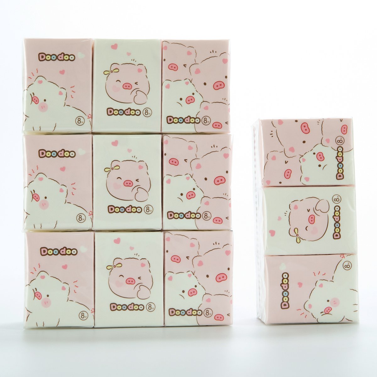 FSC Custom Eco-friendly Printed Travel Pocket Facial Tissue Paper Handkerchief Natural No Fragrance