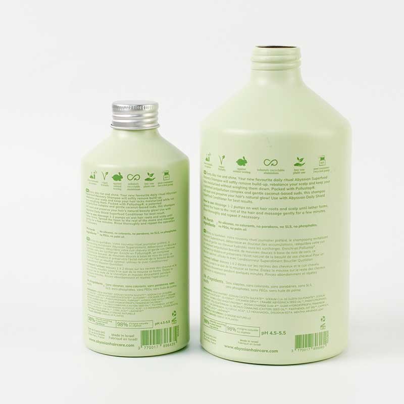 Wholesale custom refillable Flat shoulder cosmetic perfume bottle for cosmetic