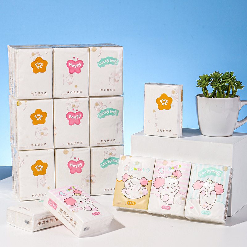 Factory Wholesale Variety of Different Packaging Mini Printed Handkerchief Paper