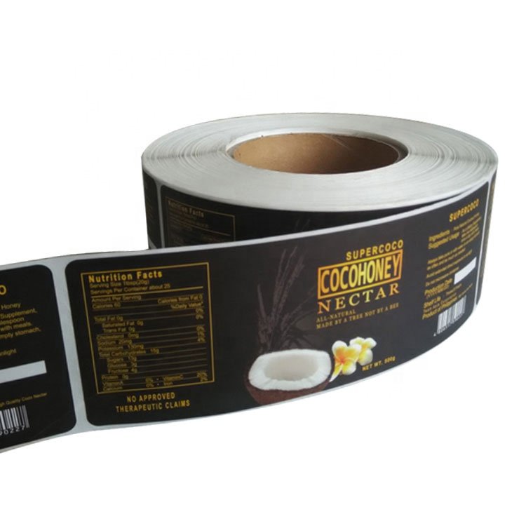Custom Printed Roll Waterproof Adhesive Product Vinyl Label Sticker Custom Label Sticker for Product