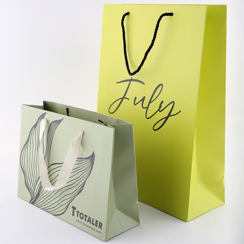 Ribbon Logo Packaging Bags Kraft personalized Your Retail White Clothing Custom Shopping Black jewelry personalized gifts bags