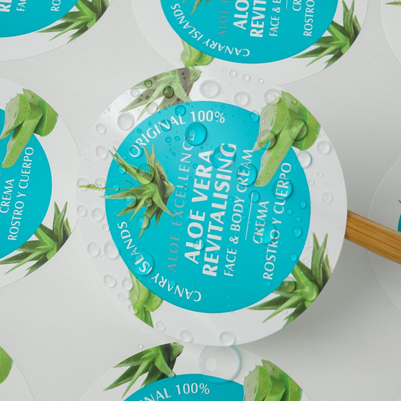 custom Waterproof Vinyl Adhesive label sticker Personal care product packaging label on roll for bottles