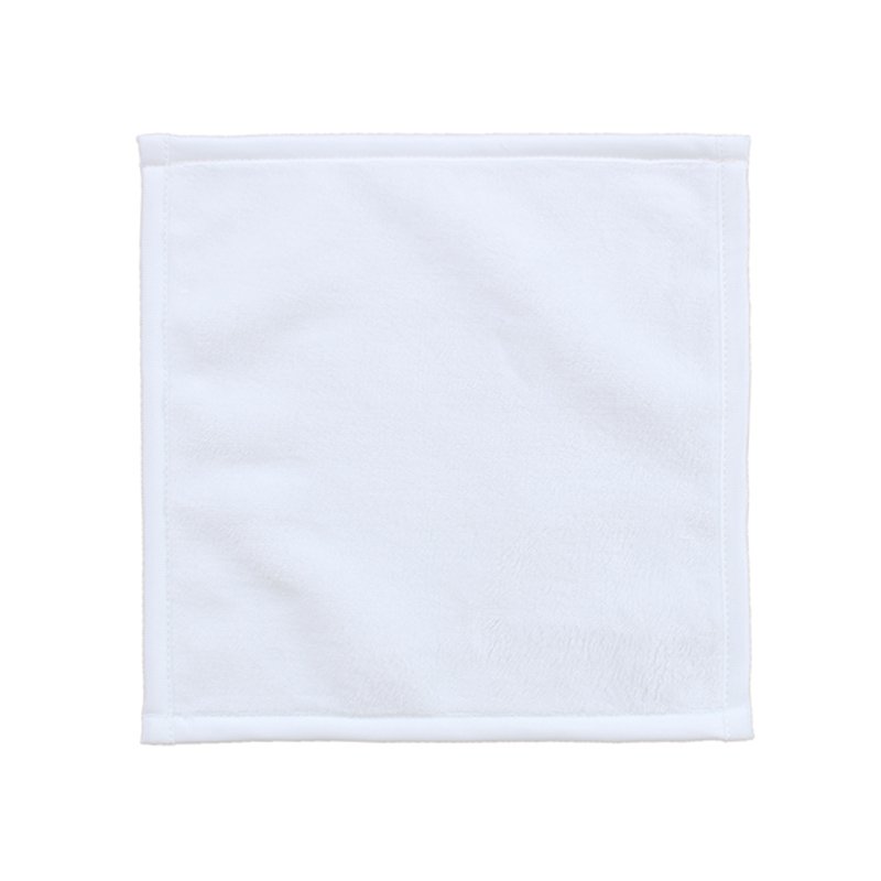 Custom sublimation blank towel personalized printing white handkerchief with your logo