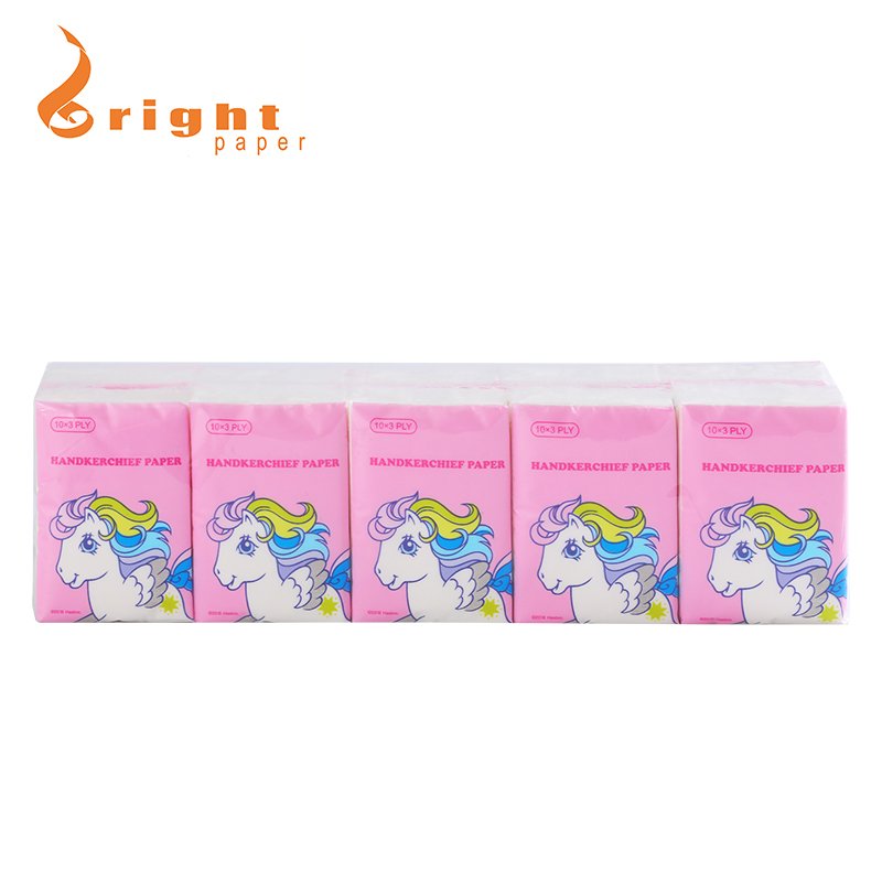 Customized Handkerchief Facial Pocket Paper Disposable Soft and Sensitive Mini Package Pocket Facial Tissue
