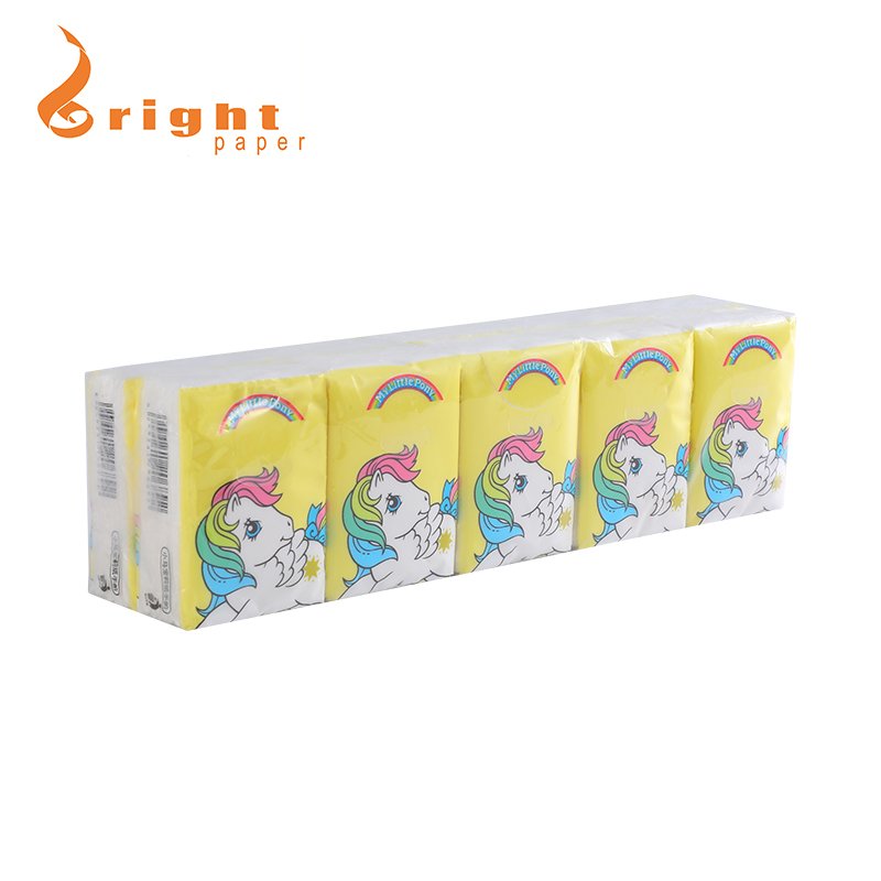 Customized Handkerchief Facial Pocket Paper Disposable Soft and Sensitive Mini Package Pocket Facial Tissue