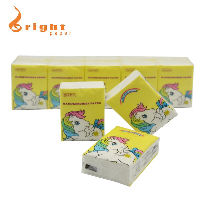 Customized Handkerchief Facial Pocket Paper Disposable Soft and Sensitive Mini Package Pocket Facial Tissue