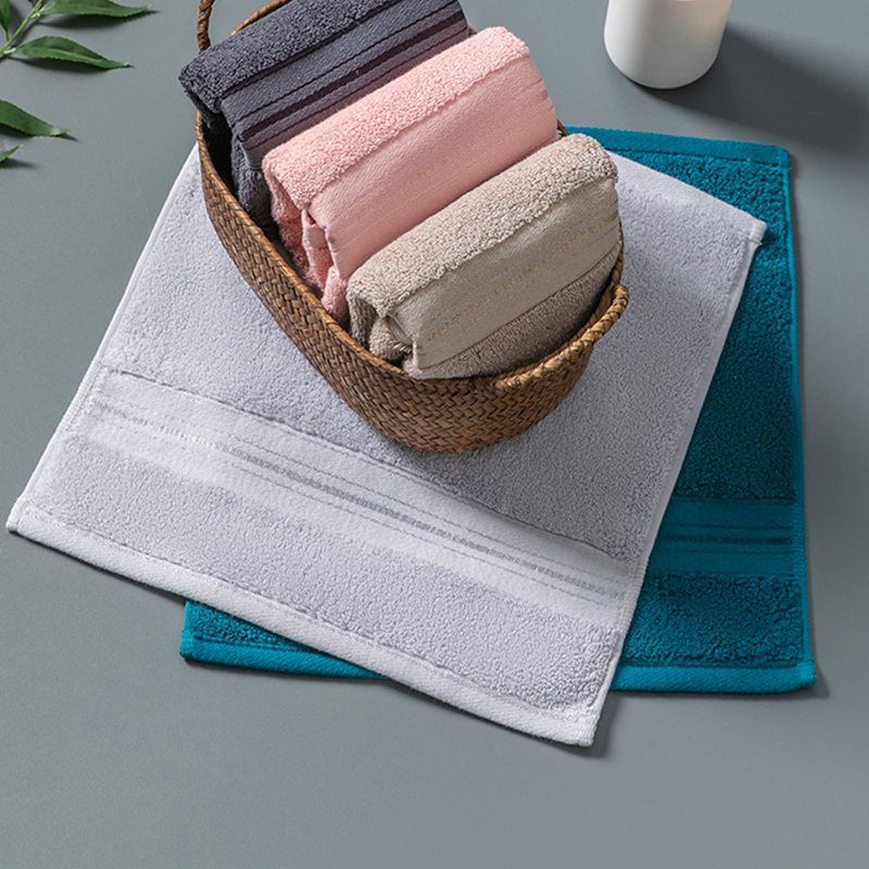 Household Square Handkerchief Thickened Cotton Towel Face Wash Cloth Water Absorption No Shedding Hair Face Hand Towel