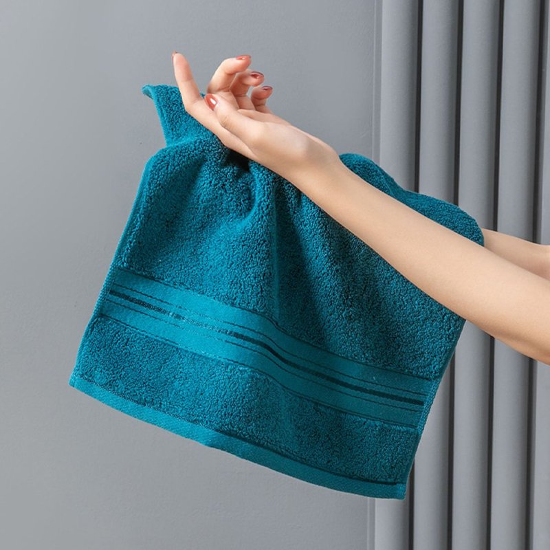 Household Square Handkerchief Thickened Cotton Towel Face Wash Cloth Water Absorption No Shedding Hair Face Hand Towel