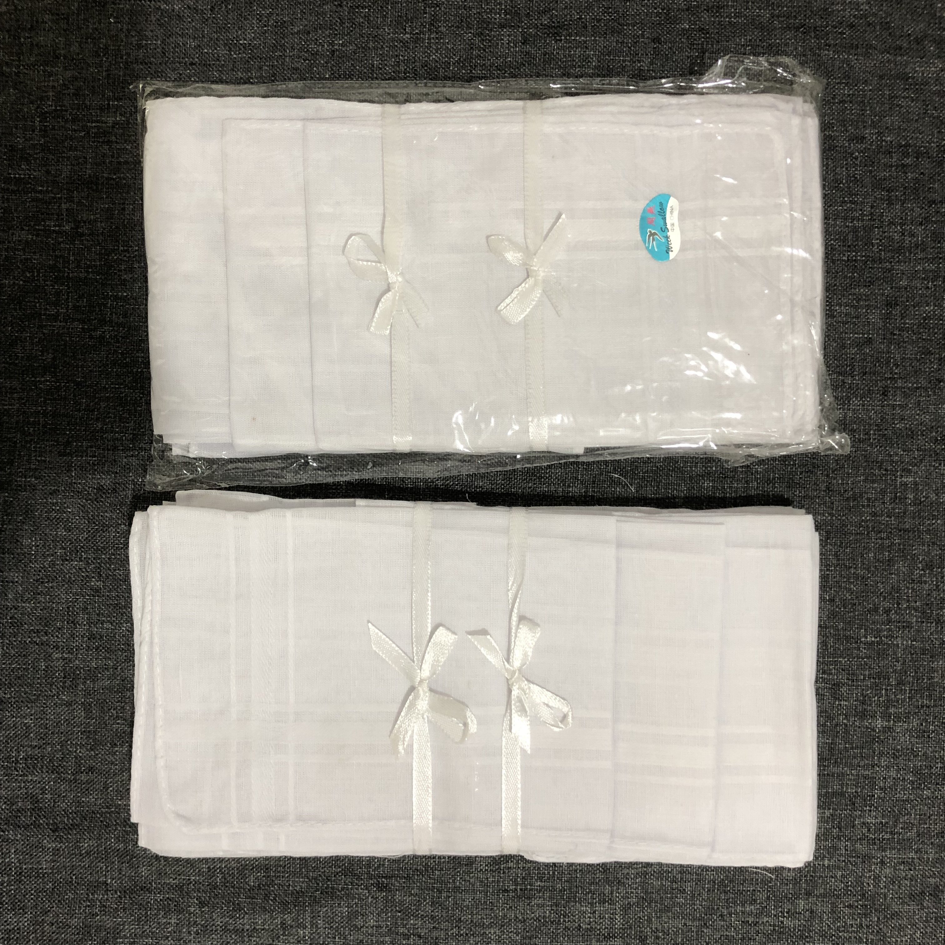 Wholesale polyester white satin handkerchief cheap